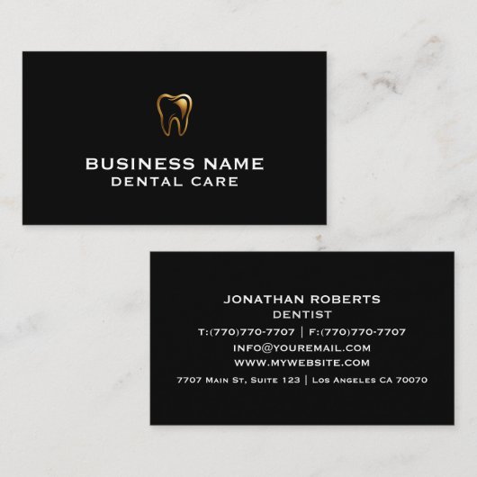 モダンプロフェッショナルミニマリストExecutive Generic B 名刺 (正面/裏面)