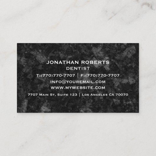 モダンプロフェッショナルミニマリストExecutive Generic B 名刺 (裏面)