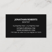 モダンプロフェッショナルミニマリストExecutive Generic B 名刺 (裏面)