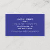 モダンプロフェッショナルミニマリストExecutive Generic B 名刺 (裏面)