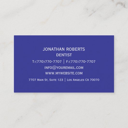 モダンプロフェッショナルミニマリストExecutive Generic B 名刺 (裏面)