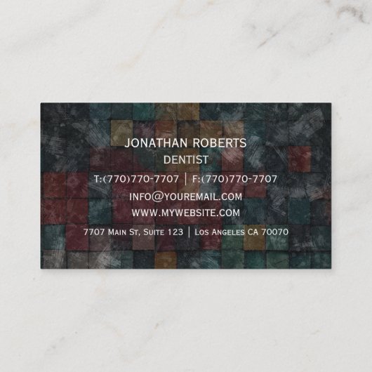 モダンプロフェッショナルミニマリストExecutive Generic B 名刺 (裏面)