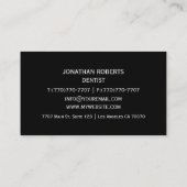 モダンプロフェッショナルミニマリストExecutive Generic B 名刺 (裏面)