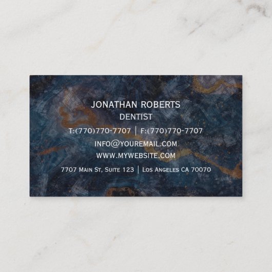 モダンプロフェッショナルミニマリストExecutive Generic B 名刺 (裏面)