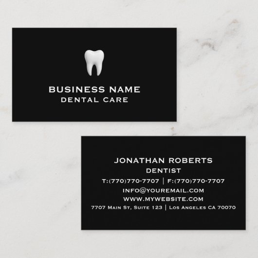 モダンプロフェッショナルミニマリストExecutive Generic B 名刺 (正面/裏面)