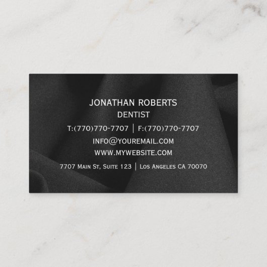 モダンプロフェッショナルミニマリストExecutive Generic B 名刺 (裏面)