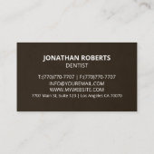 モダンプロフェッショナルミニマリストExecutive Generic B 名刺 (裏面)