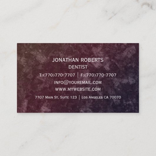 モダンプロフェッショナルミニマリストExecutive Generic B 名刺 (裏面)