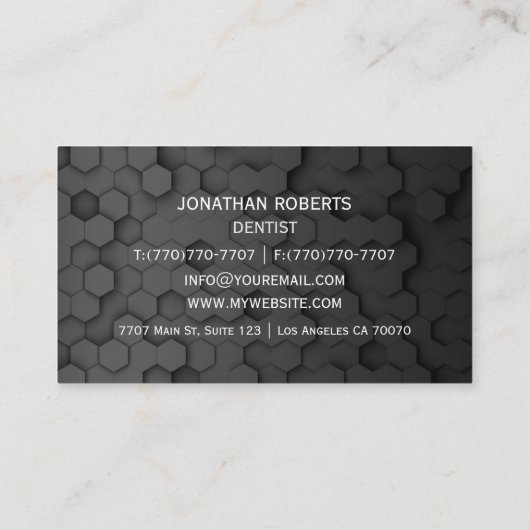 モダンプロフェッショナルミニマリストExecutive Generic B 名刺 (裏面)