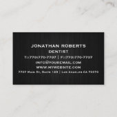 モダンプロフェッショナルミニマリストExecutive Generic B 名刺 (裏面)