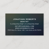 モダンプロフェッショナルミニマリストExecutive Generic B 名刺 (裏面)