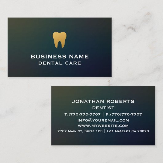 モダンプロフェッショナルミニマリストExecutive Generic B 名刺 (正面/裏面)