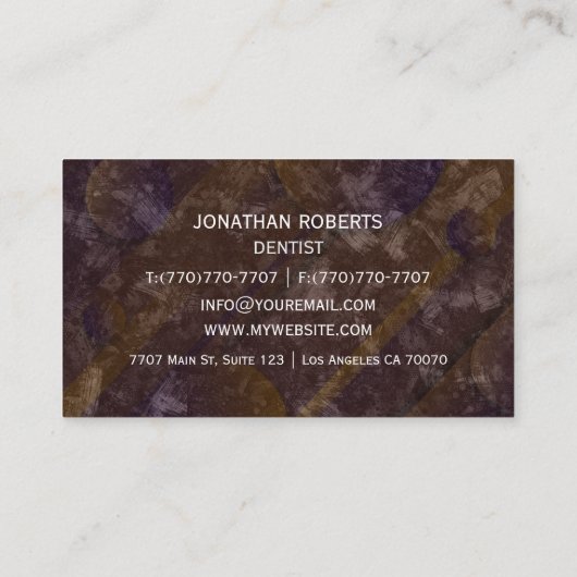 モダンプロフェッショナルミニマリストExecutive Generic B 名刺 (裏面)