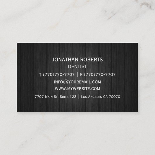 モダンプロフェッショナルミニマリストExecutive Generic B 名刺 (裏面)