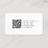 モダンプロフェッショナルミニマルのロゴ 名刺 (裏面)