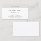 モダンプロフェッショナルミニマルエレガントシンプル 名刺 (正面/裏面)