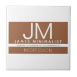 モダンプロフェッショナルミニマルデザイン |ブラウンとホワイト タイル<br><div class="desc">完全にモダンカスタマイズ可能なデザイン。様々な素晴らし職業や団体や組織のためのテンプレート、好きなように編集!</div>