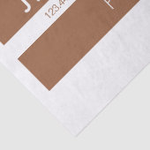 モダンプロフェッショナルミニマルデザイン |ブラウンとホワイト 薄葉紙 (詳細)