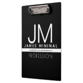 モダンプロフェッショナルミニマルデザイン | ブラック&ホワイト クリップボード (左)