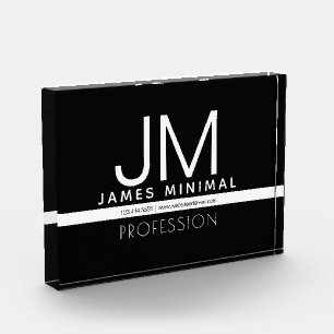 モダンプロフェッショナルミニマルデザイン   ブラック&ホワイト フォトブロック