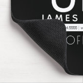 モダンプロフェッショナルミニマルデザイン | ブラック&ホワイト マウスパッド (コーナー)