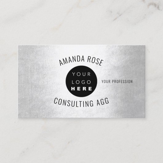 モダンプロフェッショナルミニマルロゴ 名刺 (正面)