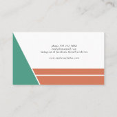 モダンプロフェッショナルミニマル幾何学 名刺 (裏面)