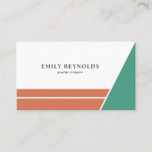 モダンプロフェッショナルミニマル幾何学 名刺 (正面)