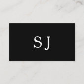 モダンプロフェッショナルミニマル白黒 名刺 (正面)