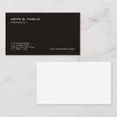 モダンプロフェッショナルミニマル白黒 名刺 (正面/裏面)