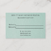 モダンプロフェッショナルミニマル紹介 名刺 (裏面)