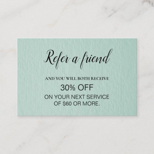 モダンプロフェッショナルミニマル紹介 名刺 (正面)