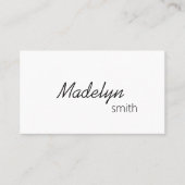 モダンプロフェッショナルミニマル美容師QRコード 名刺 (正面)