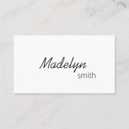 モダンプロフェッショナルミニマル美容師QRコード 名刺