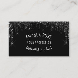 モダンプロフェッショナルメイクアップイベントブラックドリップスラッシュズ 名刺