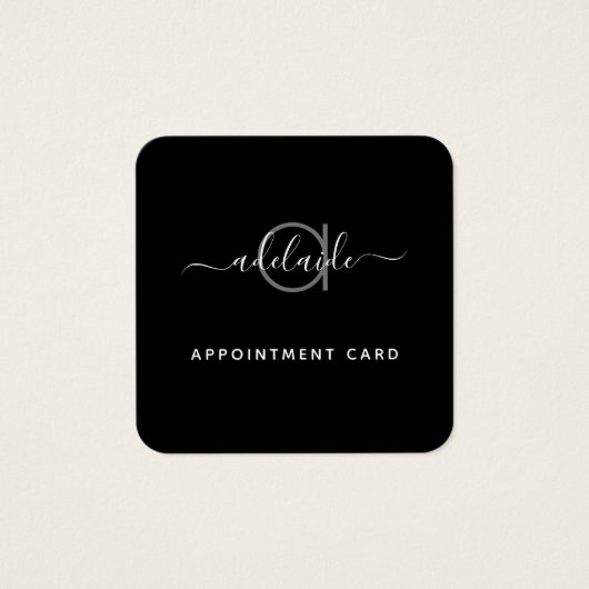 モダンプロフェッショナルメイクアップサロンアポイントメントカード (正面)