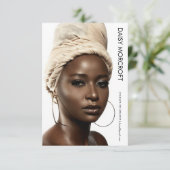 モダンプロフェッショナルモデルアクター写真のコンポジットカード カード (スタンド正面)