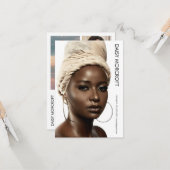 モダンプロフェッショナルモデルアクター写真のコンポジットカード カード (正面/裏面インサイチュ)