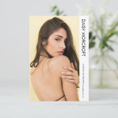 モダンプロフェッショナルモデルアクター写真のコンポジットカード カード (スタンド正面)