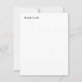 モダンプロフェッショナルユニーク名の追加 ノートカード (正面)