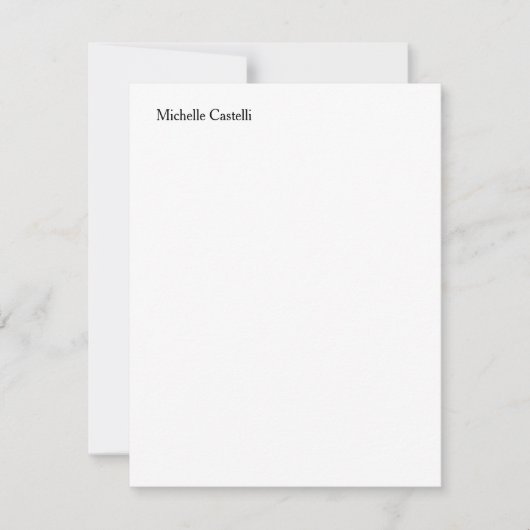 モダンプロフェッショナルユニーク名の追加 ノートカード (正面)