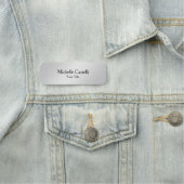 モダンプロフェッショナルユニーク金属灰色 名札 (インサイチュ)