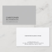 モダンプロフェッショナルライトグレー 名刺 (正面/裏面)