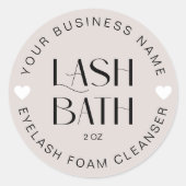 モダンプロフェッショナルラッシュエクステンション泡洗浄器 ラウンドシール (正面)