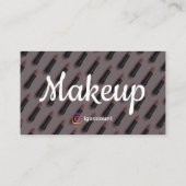 モダンプロフェッショナルルックテンプレートメイクアップアーティスト 名刺 (裏面)