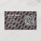 モダンプロフェッショナルルックテンプレートメイクアップアーティスト 名刺 (正面)