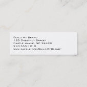 モダンプロフェッショナルレッドスリム名刺 スキニー名刺 (裏面)