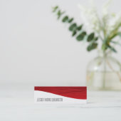 モダンプロフェッショナルレッドスリム名刺 スキニー名刺 (スタンド正面)