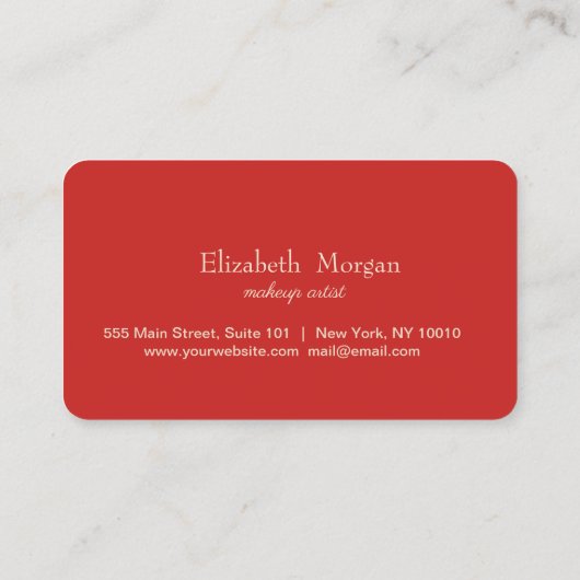 モダンプロフェッショナルレッドロイヤリティカード ロイヤリティカード (裏面)