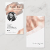 モダンプロフェッショナルロゴを追加実在する 名刺 (正面/裏面)